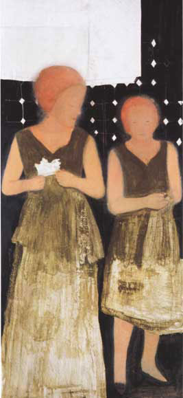 o. T., 2005, Acryl auf Leinwand, 180 X 90 cm