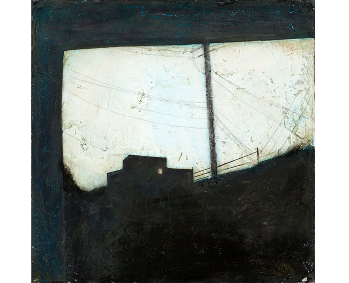 Nachtfahrten, 2010, Acryl auf Leinwand, 40 x 40 cm